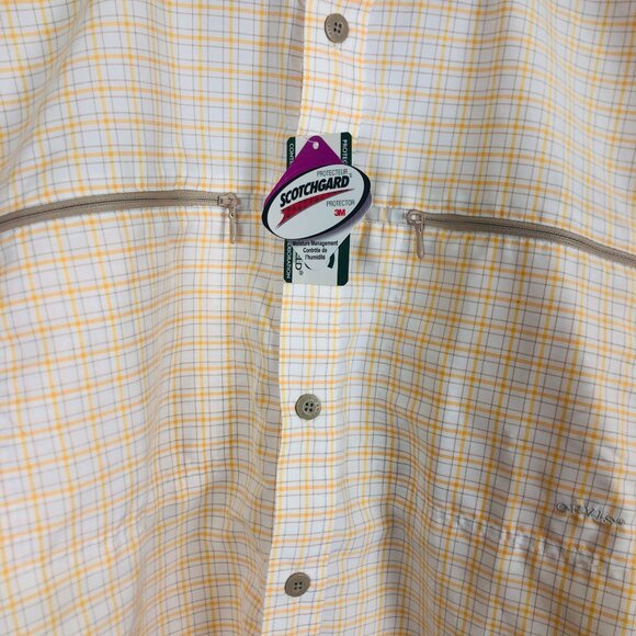 ORVIS Open Air Caster Button Up Shirt Sz Large Long-Sleeve Yellow Plaid NWT - Picture 2 of 11